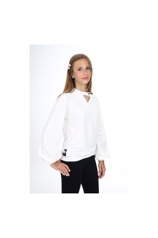 Toontoy Kız Çocuk Okul Sweatshirt Ekru