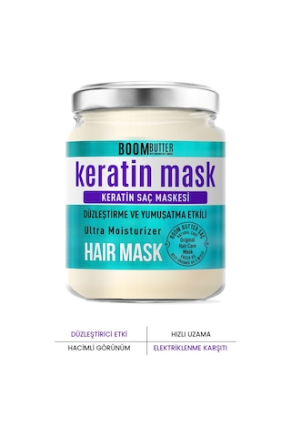 Boom Butter Güçlendirici Onarıcı Keratin Saç Maskesi 190 ML