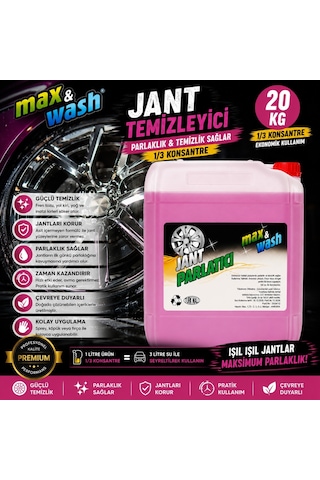20 Kg Jant Temizleyici 1/3 Konsantre Güçlü Kir Ve Fren Balata Tozu Temizleyici Profesyonel Oto Kuaför Ürünü