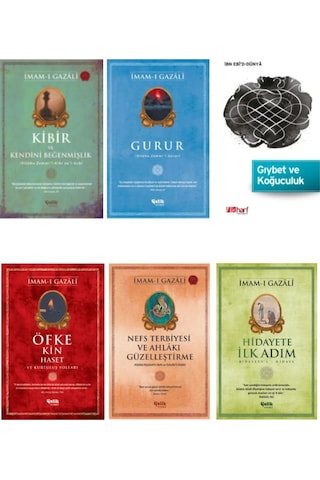 Imamı Gazali Seti Kibir-gurur-gıybet Koğuculuk-öfke Ve Kin 6'set Imamı Gazali Seti Kibir-gurur-gıybet Koğuculuk-öfke Ve Kin 6'set