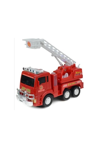 Pilli Işıklı Sirenli  İtfaiye Arabası Vinç Hareketli Oyuncak