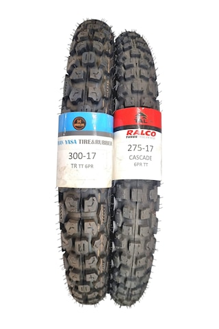 Kuba X Boss 300-17 Tt Ve 275-17 Tt Tubetype Lastik Set