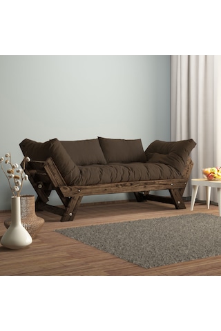 Woodesk Adalar Masif Ceviz-kahve Renk 2li Kanepe Cpt8120-210