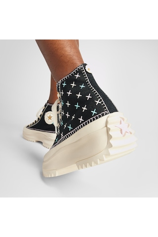 Converse Run Star Hike Unisex Siyah Platform Sneaker 1254420