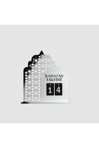 Dekoratif Ramazan Takvimi Masaüstü Gün Değiştirmeli Modern İslami Ev Dekoru