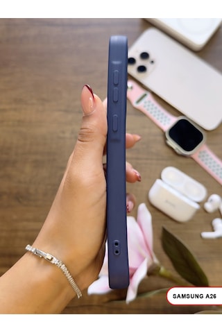 Samsung Galaxy A26 Uyumlu Kamera Korumalı Darbeye Dayanıklı Renk Atmayan Keep Silikon Kılıf Lacivert
