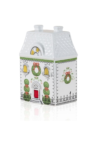 The Mia Dekoratif Led Işıklı Yılbaşı Evi 10x7x15 Cm