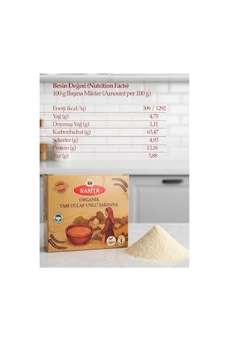 Nahita Organik Gulutensiz Tam Yulaf Unlu Tarhana 500 G