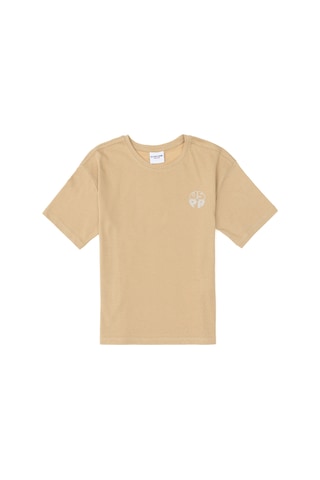 U.S. Polo Assn. Erkek Çocuk Kum Comfort Basic Bisiklet Yaka Tişört 50295503-VR085