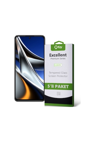 Xiaomi Poco X5 Pro 5g Temperli Ekran Koruyucu Kırılmaz Cam Ekonomik 5'li Paket
