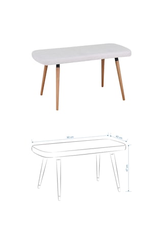 Vilinze Tosya Sandalye Tosya Bank Avanos Ahşap Mdf Açılır Mutfak Masası Takımı - 70x120+30 Cmavns-ak70120-nn-33d2-dn1-33x1-tsy2-sbyz Krem