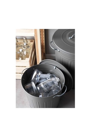 Ikea Knodd Çöp Kutusu, Gri, 16 Lt, Kapaklı