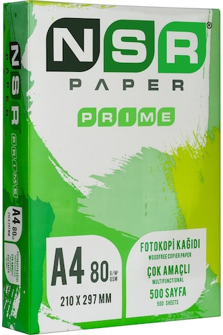 Nsr Paper Prıme A4 Fotokopi Kağıdı 80 Gr 500 Sayfa