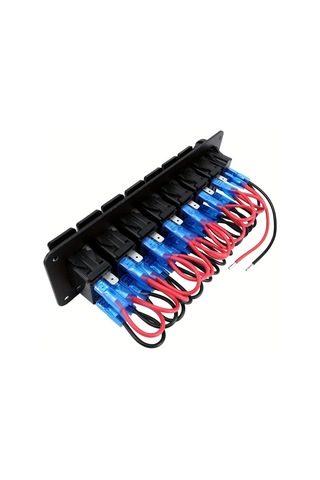 Xuweiwei 3 Yol 4x4 Alüminyum Joystick Paneli Çift Usb 42a Hızlı Şarj Mavi Led Aydınlatma Voltaj Göstergeli Otomotiv Aksesuarı