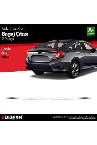 S-Dizayn Renault Clio 4 Hb Krom Bagaj Alt Çıtası 2012 Üzeri N11.2086