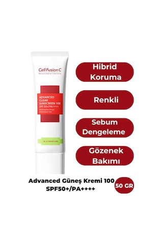 Cell Fusion C Tüm Cilt Tipleri Için Yüksek Koruyucu Advanced Güneş Kremi 100 Spf50 /pa 50 G