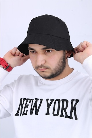 Cappello Unisex Safari Şapka - Outdoor - Capusfr001-Siyah