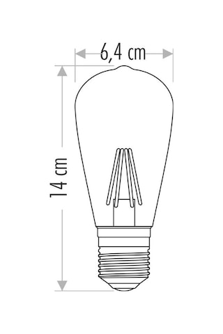 Cata Ct-4290 8w E27 Duylu Rustik Led Ampul Amber 5 Adet