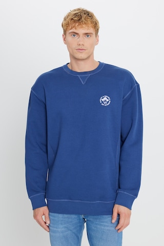 Lee Pamuklu İçi Polarlı Regular Fit Normal Kesim Bisiklet Yaka Baskılı Sweatshirt Lacivert