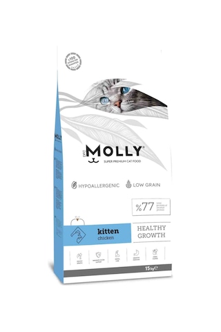 Molly Kitten Tavuklu Yavru Kedi Maması 15 KG