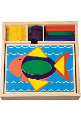 Melissa&Doug Ahşap Oyuncak Şekil Bulmaca