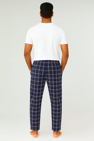 Erkek Desenli Cepli % 100 Pamuk Tek Alt Koyu Lacivert Koyu Lacivert