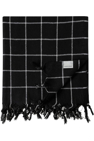 Mudo Home Edwın Siyah Çok Amaçlı Örtü 140x140