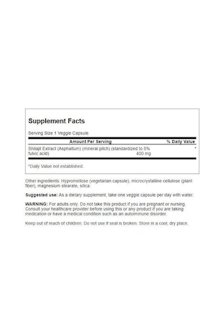 Swanson Shilajit Extract - Herbal Promoting Cell Growth Support -