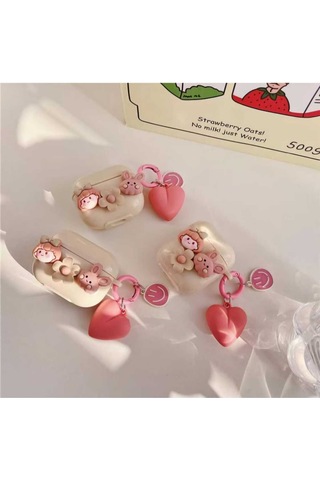 Iphone 3. Nesil Uyumlu Koruyucu Bluetooth Kulaklık Kılıfı Kız Airpods 3. Nesil