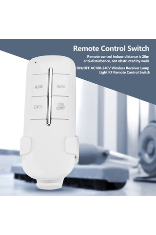 Yaozixa Mr703 Kablosuz Uzaktan Kumandalı Soket Anahtarı 3 Yollu 3x1000w 220v Led Lambalar, Fanlar İçin 20m Mesafe Engellere Dayanıklı