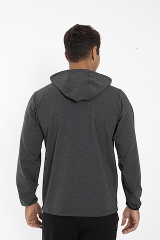 Crozwise Pamuklu Kapşonlu Erkek Sweatshirt Antrasit