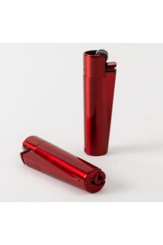 Clipper Kırmızı Renkli Metal Çakmak Renk Kırmızı