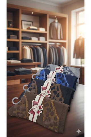 Pamuk Havlu Çorap Asorti 4 Lü Paket Set1