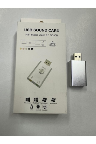 Usb Ses Kartı Hifi Magic Voice 9.1 3d Ch Ses Kartı