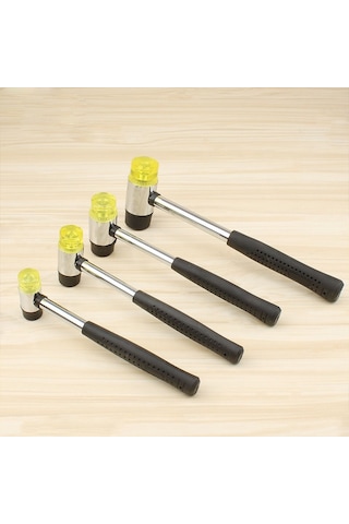 25mm Sıçrama Yok Montaj Çekiç El Yapımı Dıy Çift Yüz Musluk Kauçuk Çekiç