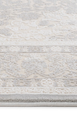 Badelya Home Gri 7135 Modern Desen Doğal Taban Saçaklı Salon Koridor Mutfak Çocuk Oturma Odası Halısı Yolluk 7135-gri