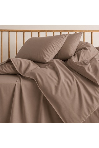 Lief Home %100 Pamuklu Sertifikalı Bebek Nevresim Takımı 100x150 63 Tel Dokuma Kutulu Gönderim Kahverengi