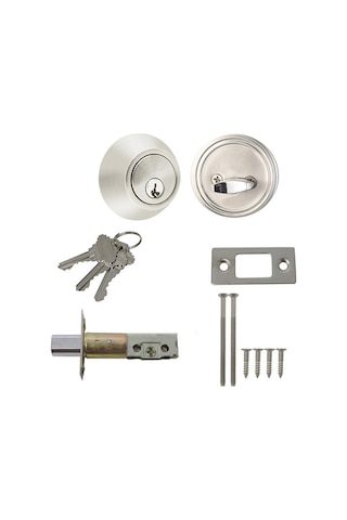 Vkemall Banyo Odası Paslanmaz Çelik Kilit Seti, Bakır Çekirdekli Anahtarlı, 30-45mm Uyumlu, Dayanıklı Ve Kolay Kurulum