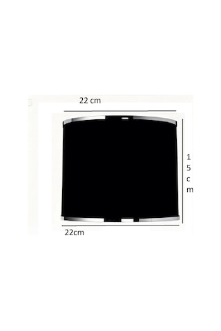 Abajur Şapkası - Yedek Şapka - Abajur Başlığı -kumaş Başlık Koyu Siyah