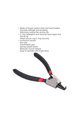 Honmex 5 İnç Karbon Çelik Isıl İşlemeli Sabit Uçlu İmmersiyon Kolu Sertifikalı Manuel Tamir Tırnak Pense - Sk-112-5b