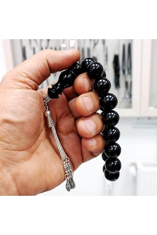 Oltutaşımarket Küre Kesim Oltu Taşı Efe Tesbih 15 Mm
