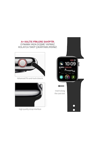 Apple Uyumlu Watch Kordon 3 4 5 6 Se 7 Seri 38 40 41 42 44 45 MM Kordon