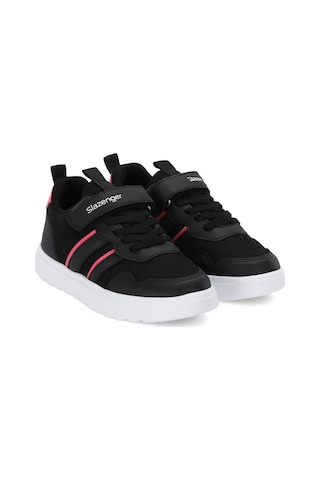 Slazenger Freedom I Kız Çocuk Cırt Cırtlı Siyah / Pembe Günlük Spor Ayakkabısı
