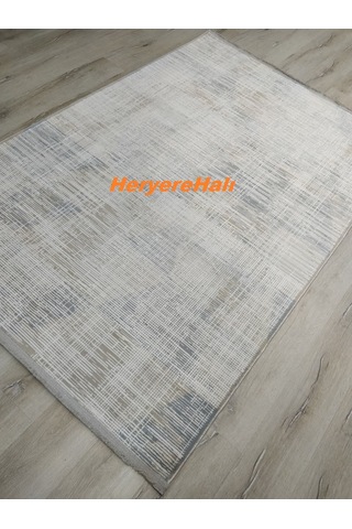 Modena Mdn 02 Cream Blue Şık Ve Modern Sıkı Dokuma Hav Toz Vermez