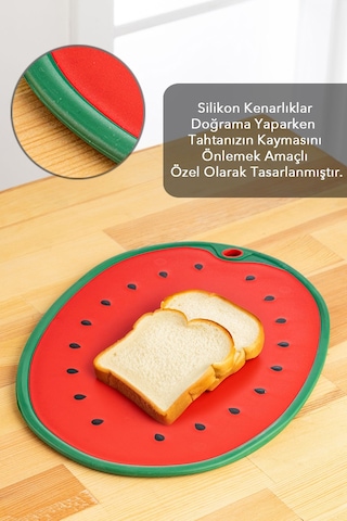 Meyve,sebze, Kesme Doğrama Tahtası,meyve Şekilli Kesme Tahtası ,esnek Kesim Tahtası-karpuz Motifli