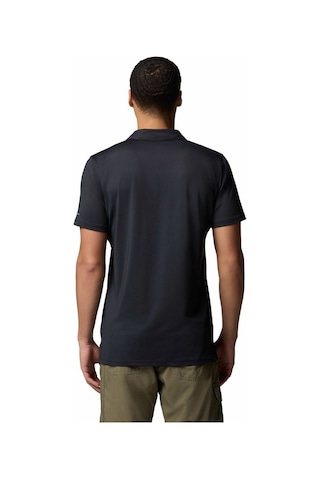 Columbia Erkek Am1495 Tech Traıl Utılıty Polo Siyah Kısa Kollu Polo T-shirt Am1495-010 SIYAH