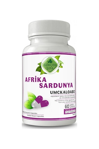 Gökçek Şifa Afrika Sardunya 1000 MG Bitkisel Takviye Edici Gıda 60 Kapsül