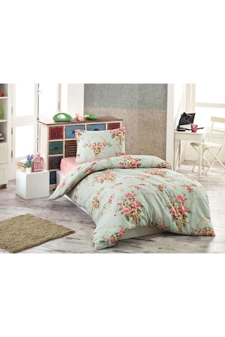 Eponj Home Kolay Ütülenir Nevresim Takımı Tek Kişilik Alanur Mint