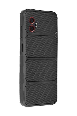 Samsung Samsung Galaxy Uyumlu Xcover 7 Pro Auto Focus Karbon Kapak - Siyah Çokrenkli