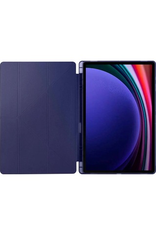 Samsung Galaxy Uyumlu Tab S9 Ultra Kılıf / Tab S8 Ultra Kalem Bölmeli Standlı Uyku Modlu Akıllı Kılıf Kapak Kılıf
